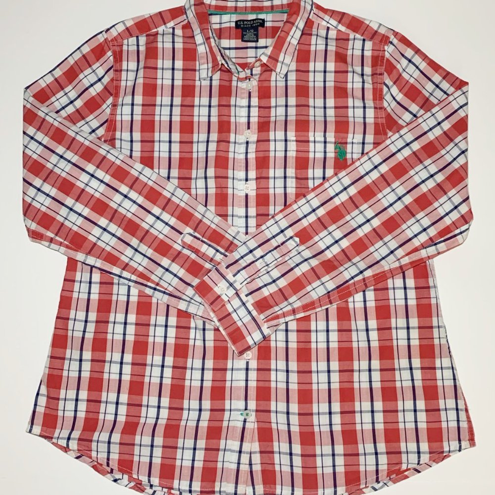 U.S. Polo Assn Women's Shirt Long Sleeves L Top - Picture 3 of 8